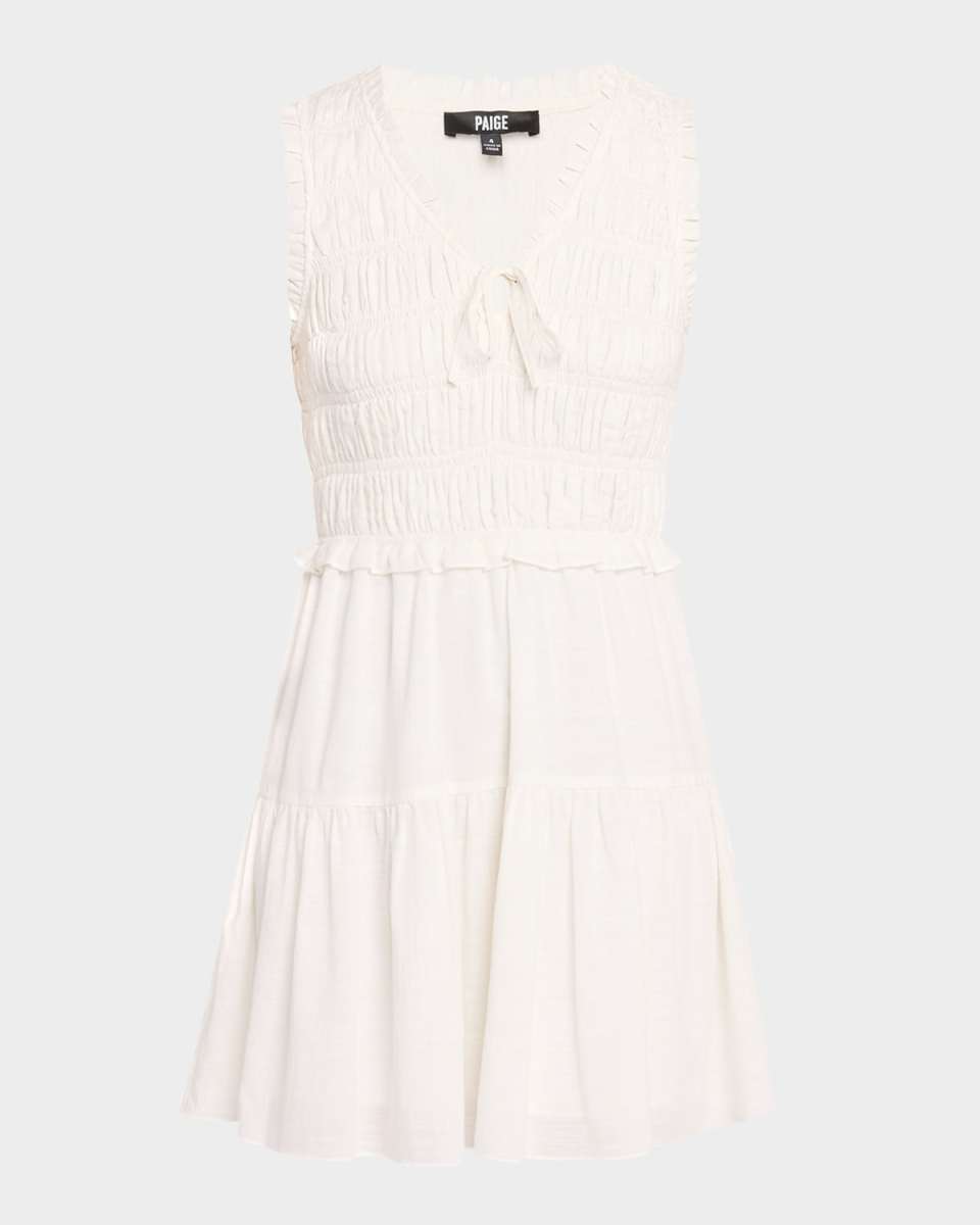 Fraise Smocked Knit Mini Dress
